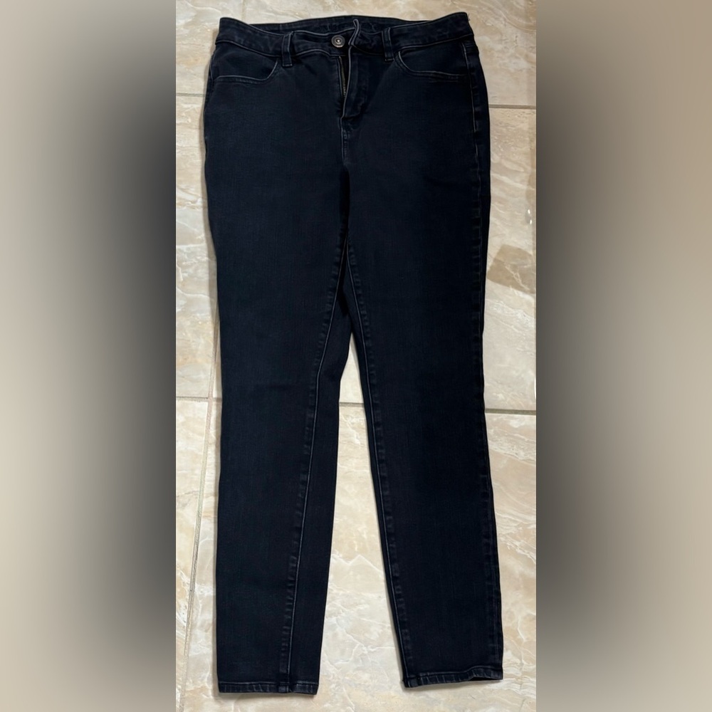 Black straight jeans